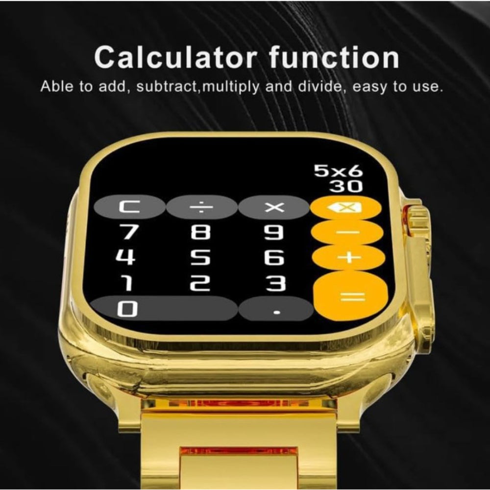 Buy C9 Ultra Max Gold Edition Smartwatch – 2.1 Inch HD Display, Bluetooth Calling, Health Monitor & Smart Alerts